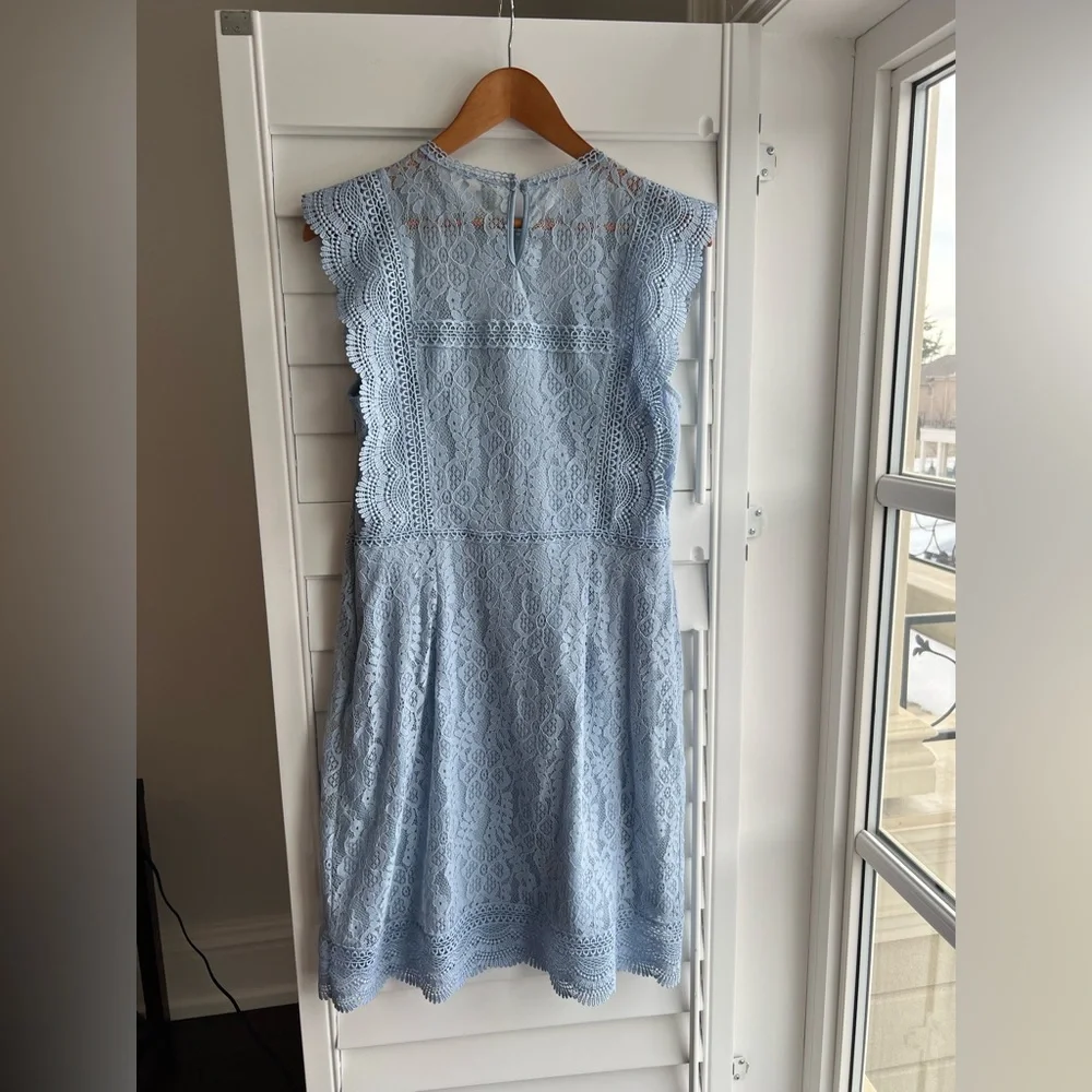 Blue lace dress size large NWT - Picture 7 of 8